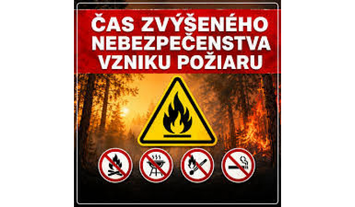 ČAS ZVÝŠENÉHO NEBEZPEČENSTVA VZNIKU POŽIARU 