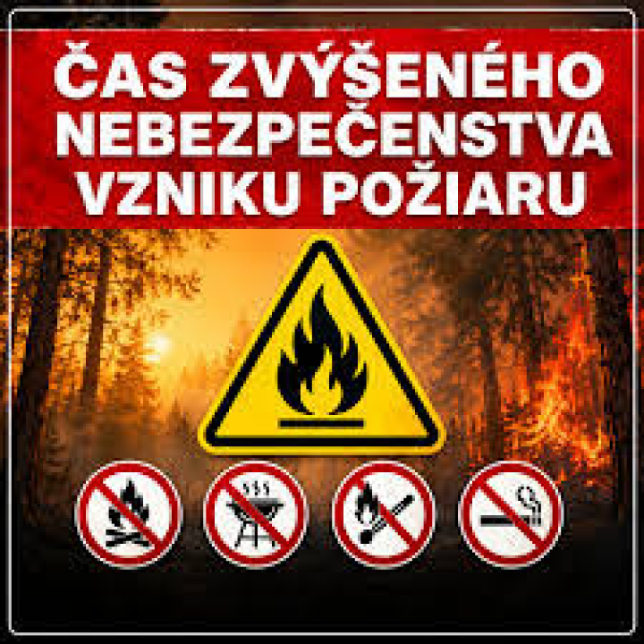 ČAS ZVÝŠENÉHO NEBEZPEČENSTVA VZNIKU POŽIARU 