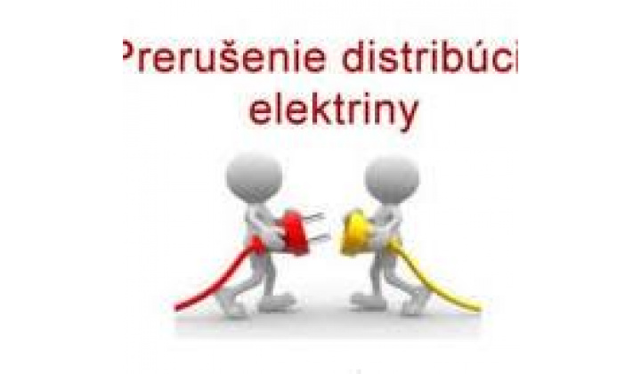 Oznámenie  o prerušení distribúcie elektriny