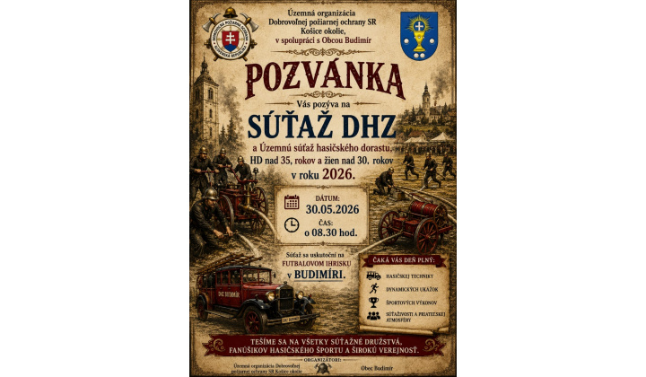 Pozvánka - SÚŤAŽ DHZ 