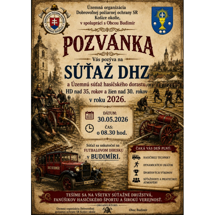 Pozvánka - SÚŤAŽ DHZ 